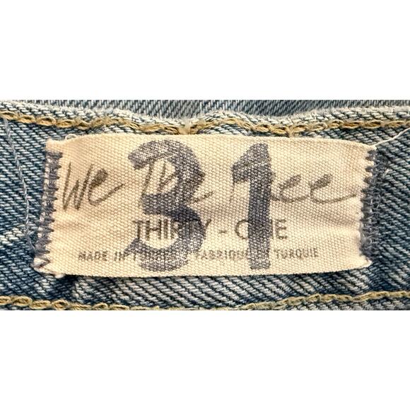 Free People We Free Womens Light Wash Blue Jeans Denim Straight Leg 31 Classic - Picture 7 of 10